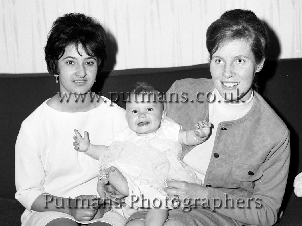 Oxley Pat (right) with Janet Symonds at Tracy Dawson's Christening