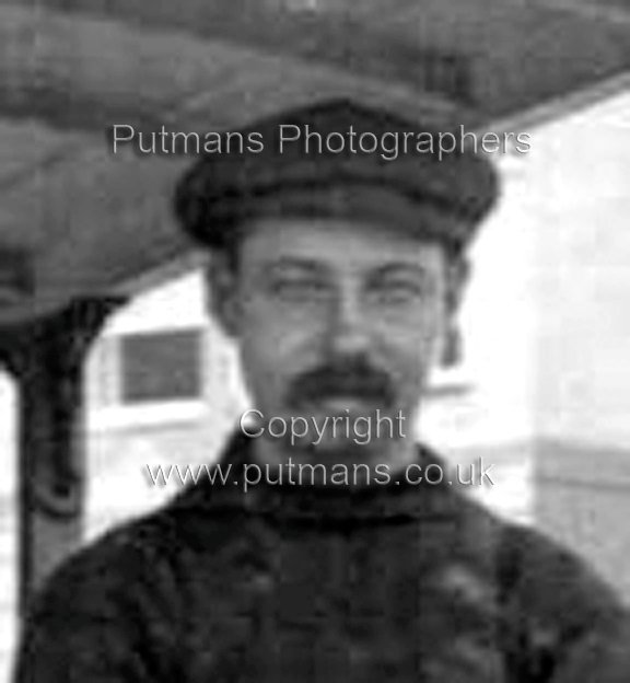 Unknown worker on pier railway
