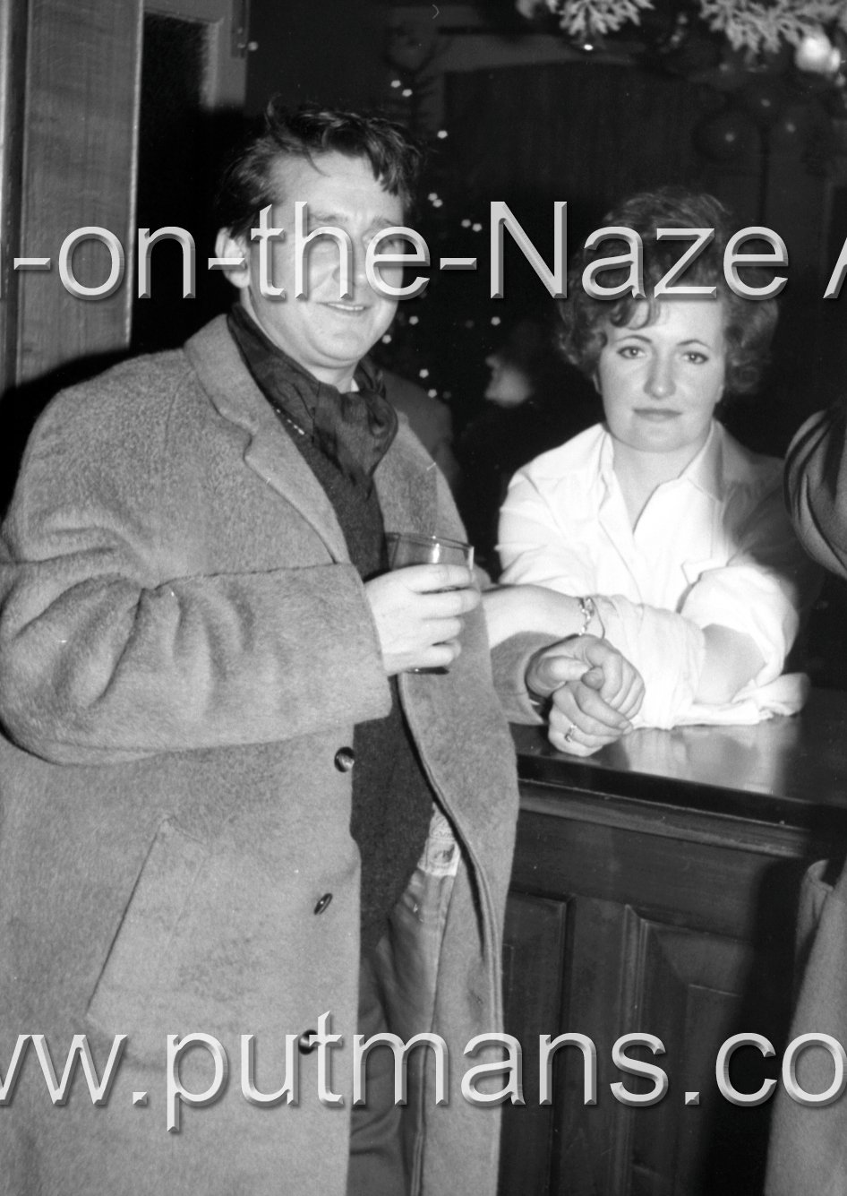 Unknown couple in Portobello bar 31st Dec 1962