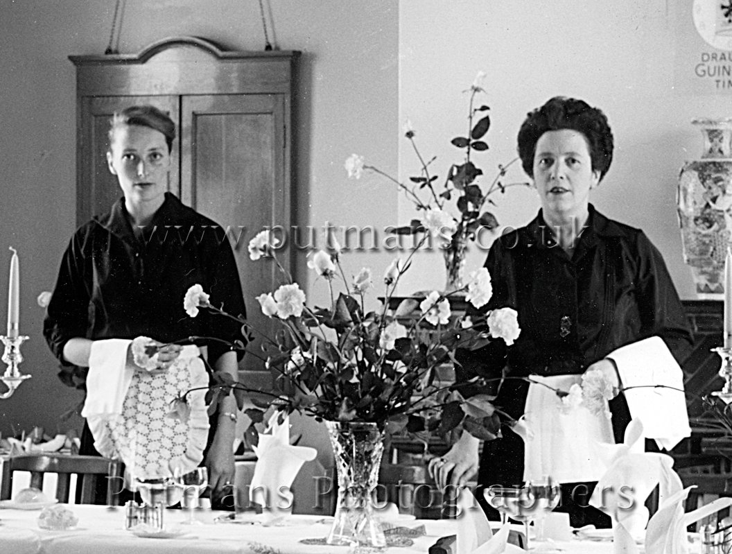 Ward Sybil (right) & Mrs Franklin (Waitresses Portobello Hotel)