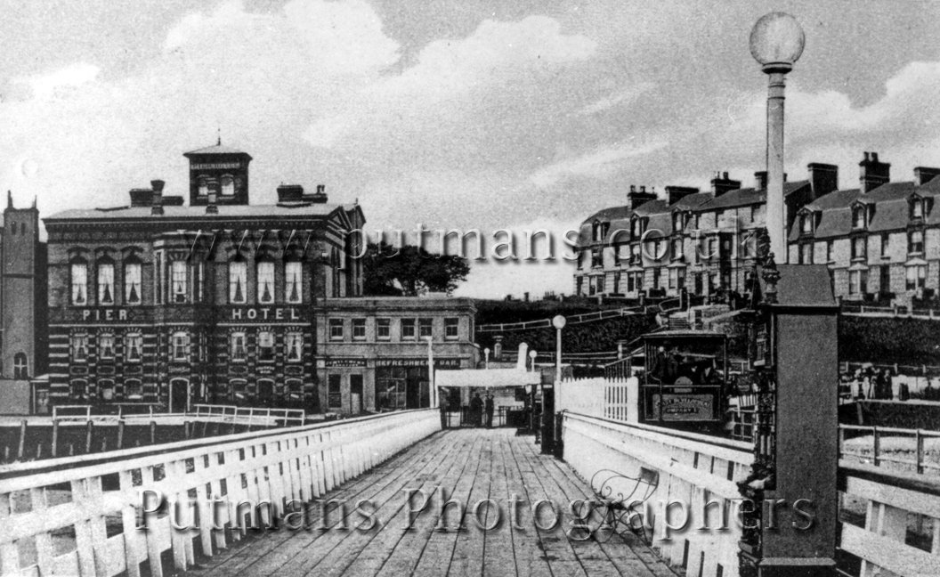 Ref 168-25A View from pier of Pier Hotel c1900