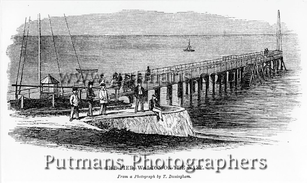Ref 280 The First Pier Engraving from a photo by T Duningham c1860