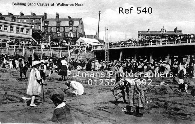 Ref 540 Sandcastle Competition on Pier Beach c1920