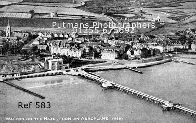 Ref 583 Aerial view from an aeroplane c1915