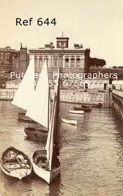 Ref 644 The Clifton Hotel c1895 & David Polley's boat "Gertie's Choice"