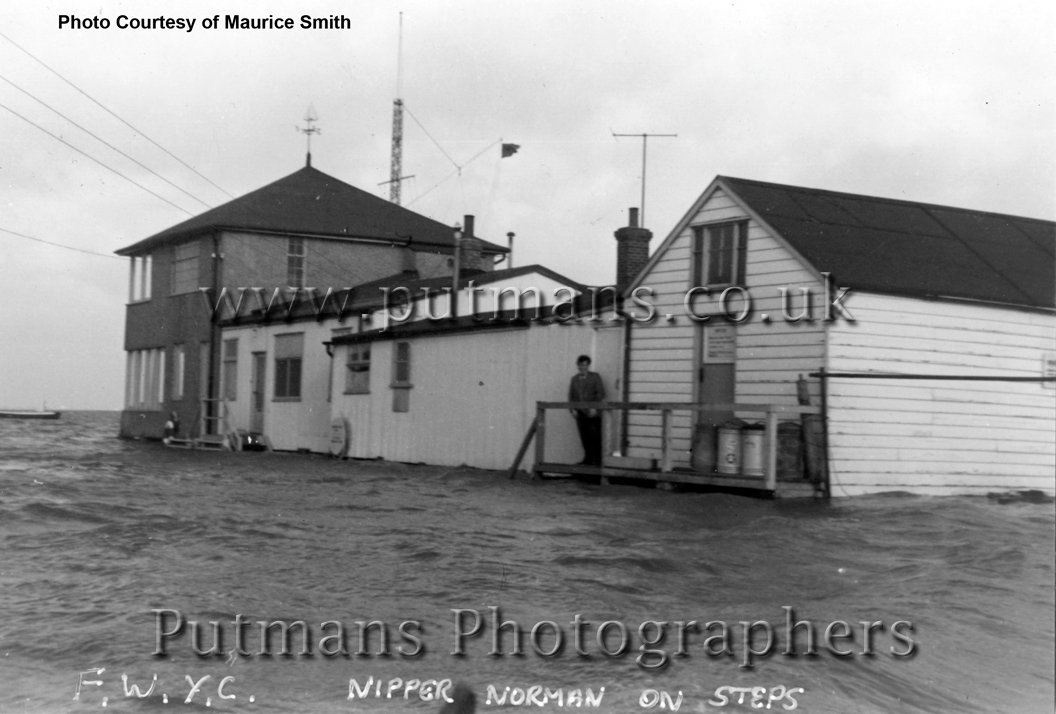 Ref 1346 High water at Yacht Club - Nipper Norman marooned