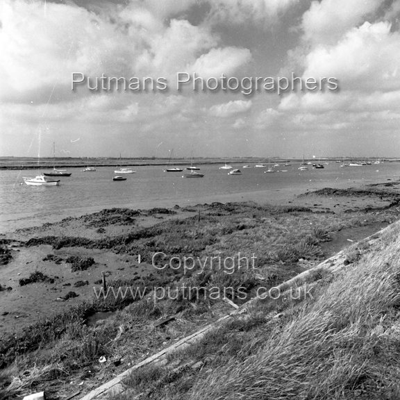 Ref 2068 River from sea wall Naze 1966