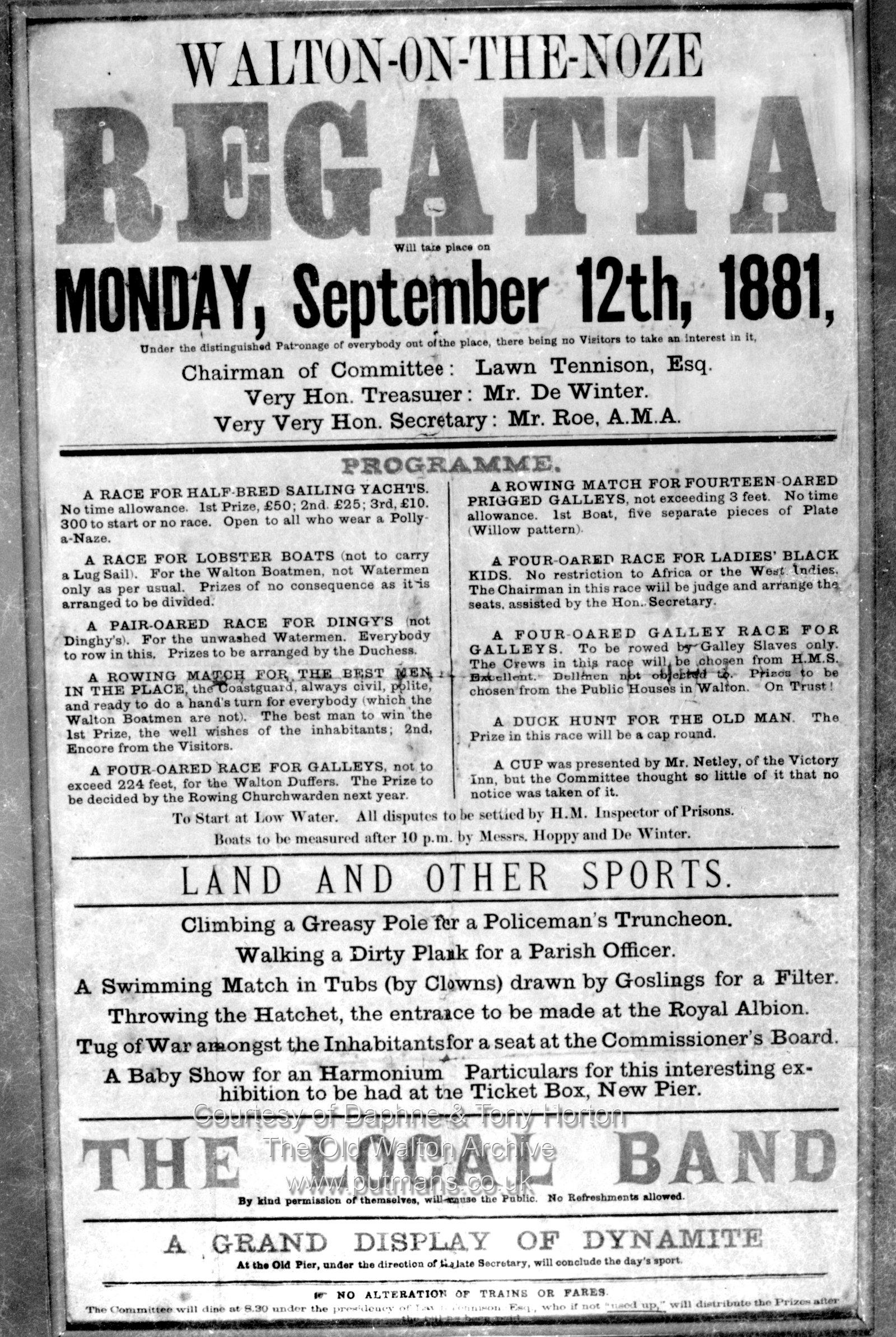 Ref 3198 Regatta hoax poster