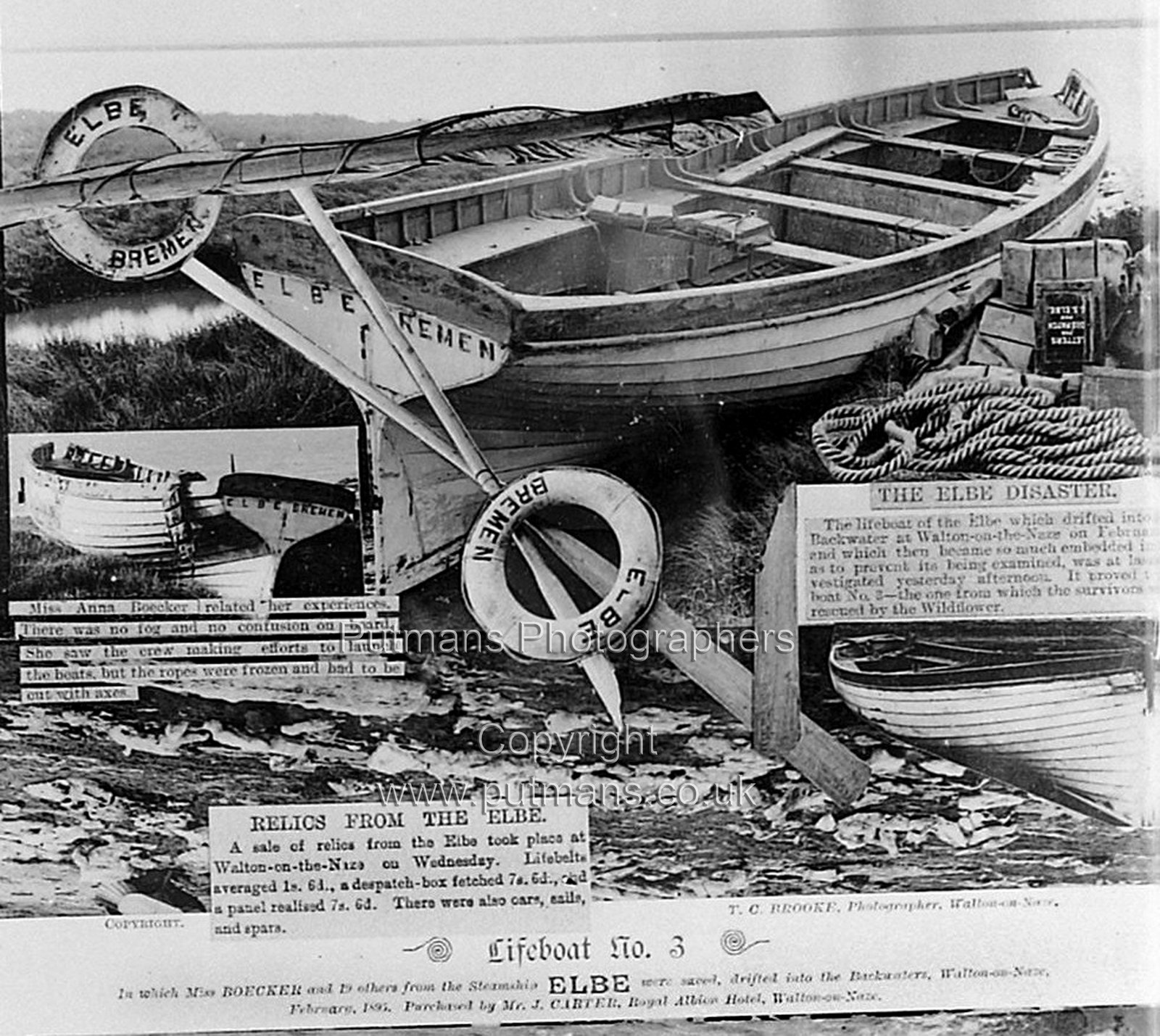Ref 3242 Elbe Disaster Press cuttings
