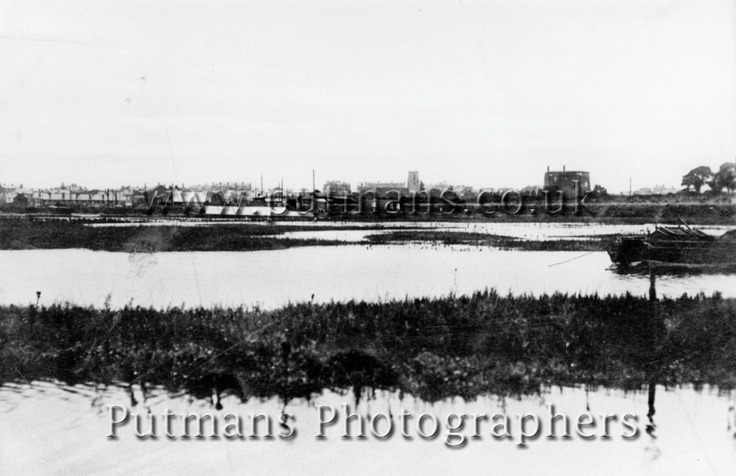 Ref 335 Town & Martello Tower from end of Mill Lane