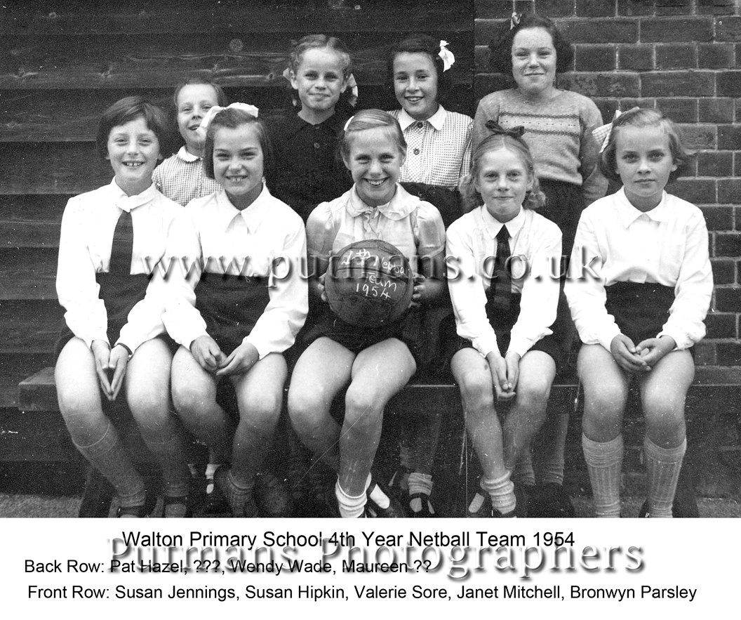 WCPS Netball Team 1954