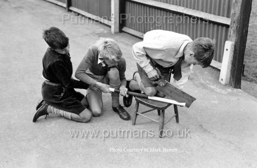 Ref D3 Junior 4 boys making instruments for measuring c1955