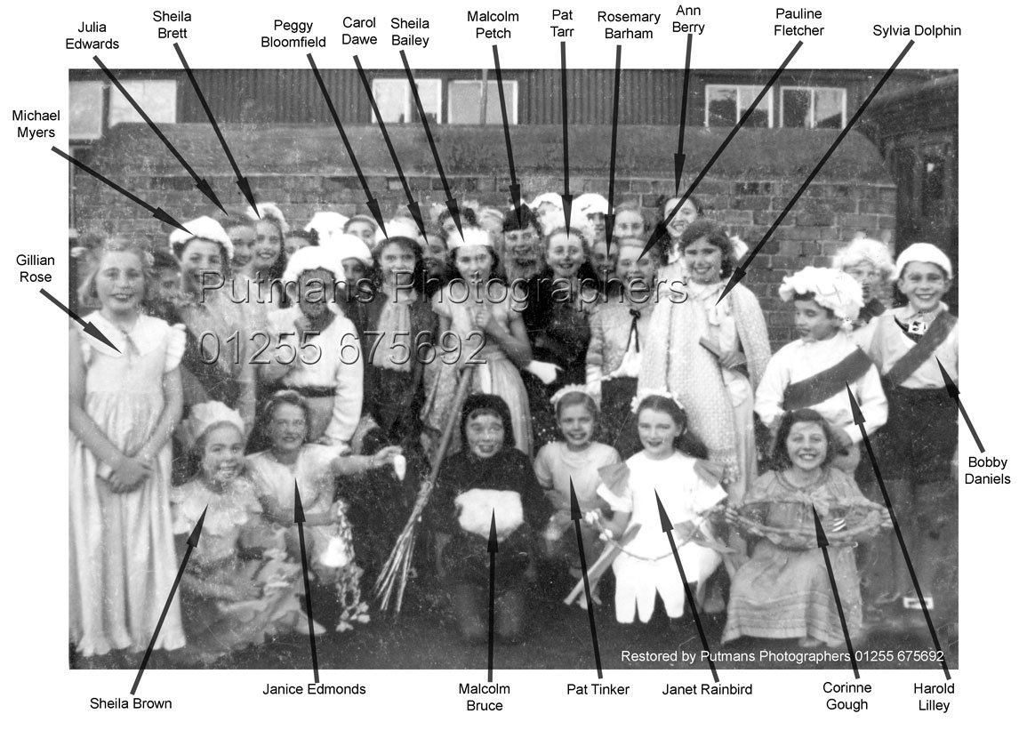 Class in costumes 1940s