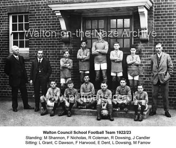 Walton School Football Team 1922-23