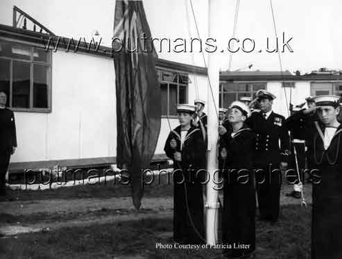 Sea Cadet raising the flag