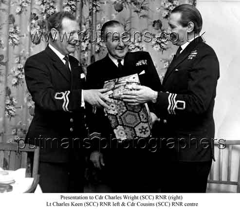 Charles Keen presenting gift to Charles Wright CO