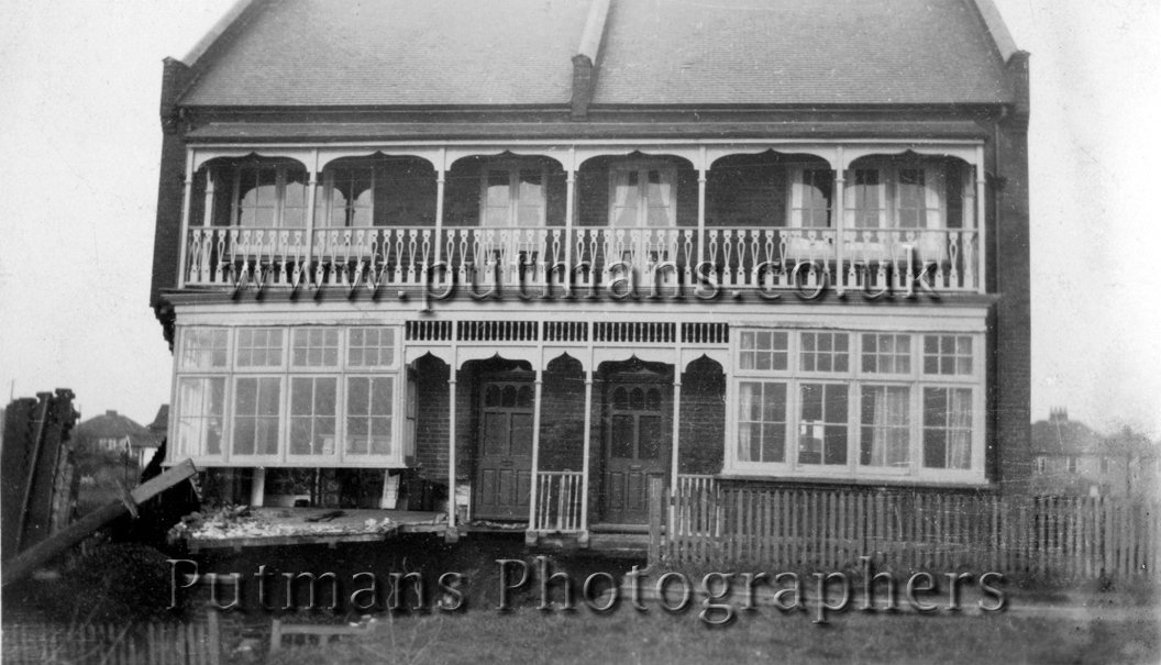 Ref 1148  No2 Sea View & 'Clovelly' at cliff edge 1930
