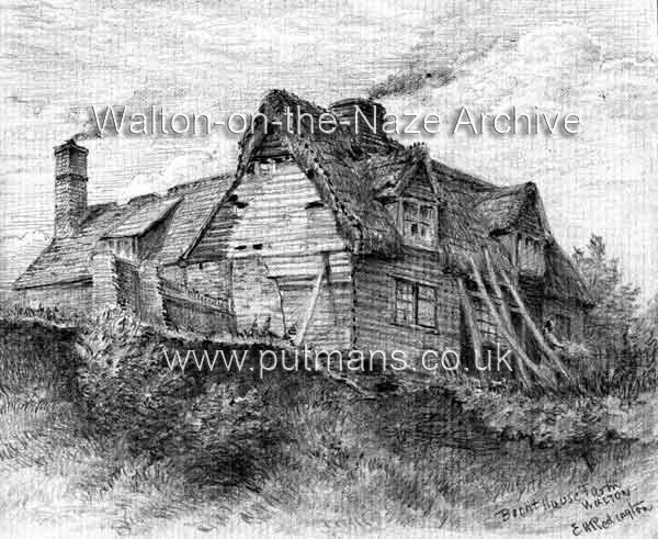 Ref 1885 Drawing of Burnt House Farmhouse