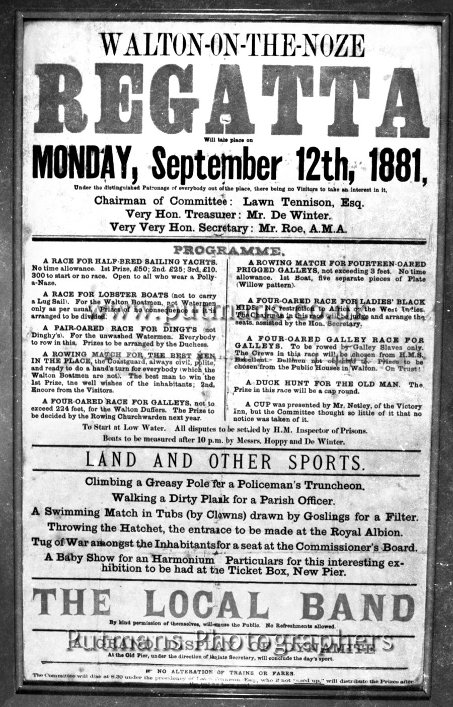 Ref 111A Comic Regatta Poster