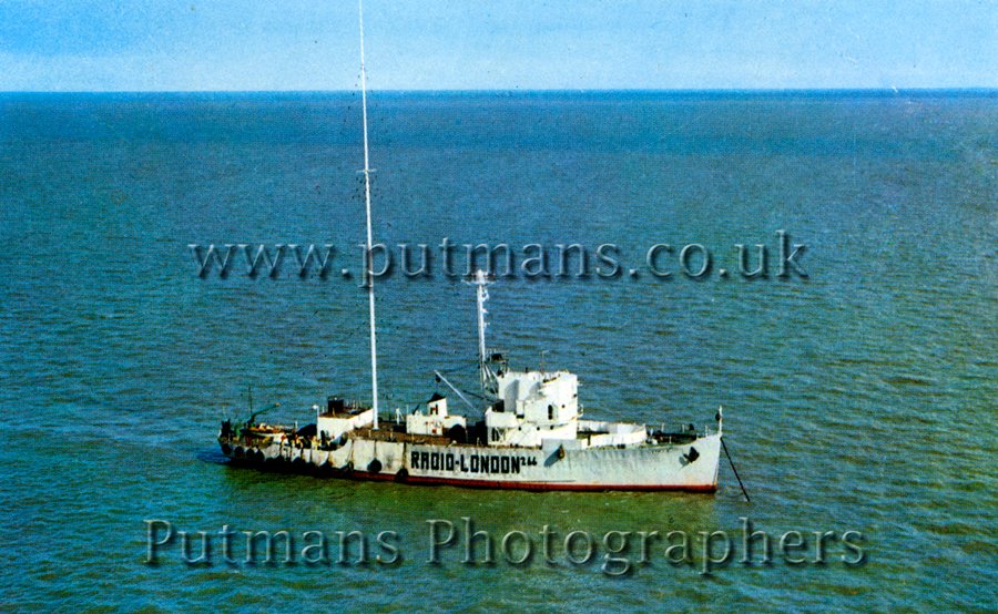 Ref 1329 Mi Amigo Radio London moored off Walton