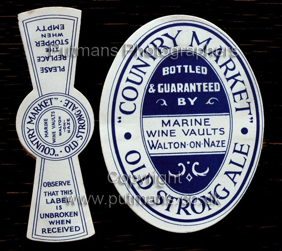 Ref 2309 Barkers Old Country bottle label