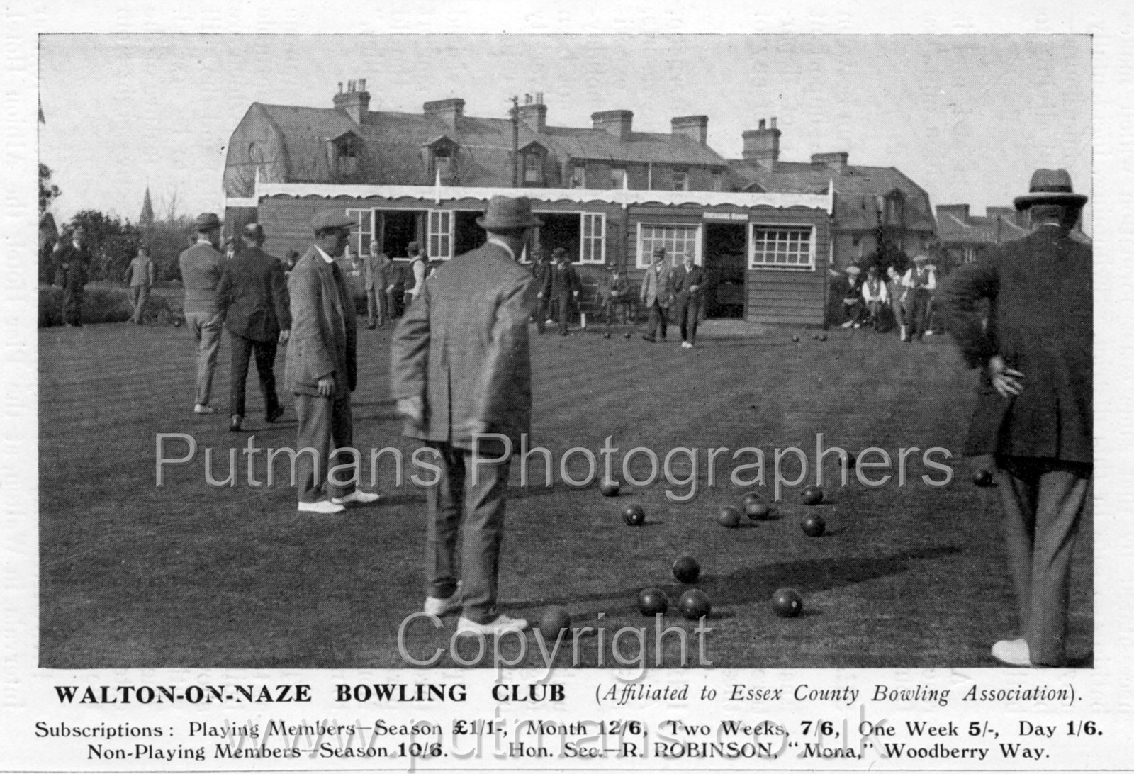 Ref 3034 Bowling Club  from Walton's Official Handbook 1930s