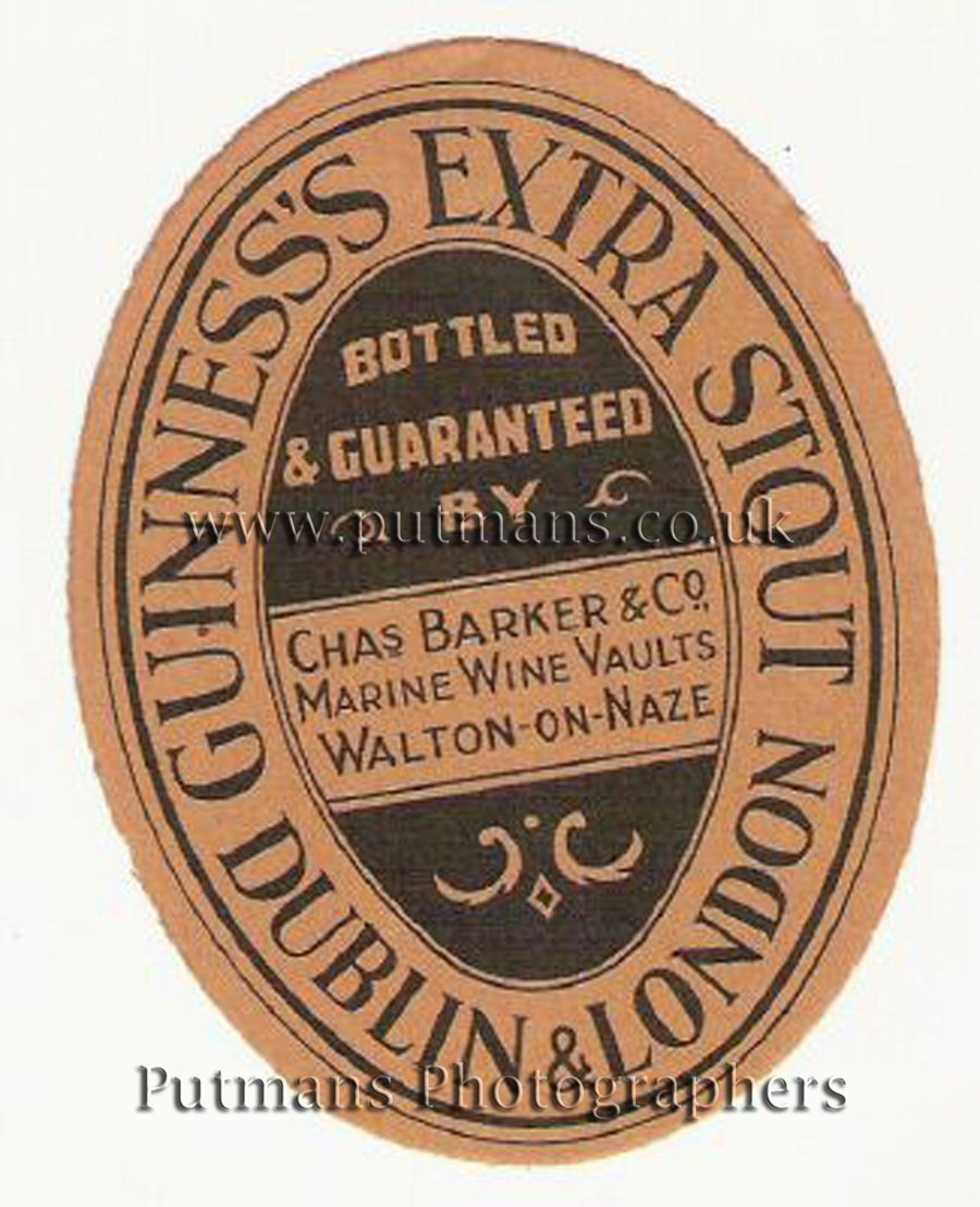 Ref 968 Chas Barker Guinness label