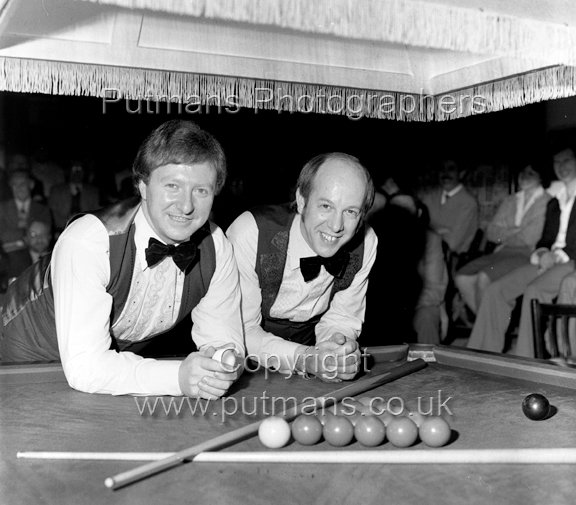 Dennis Taylor and Graham Miles at YMCA 8th March 1980