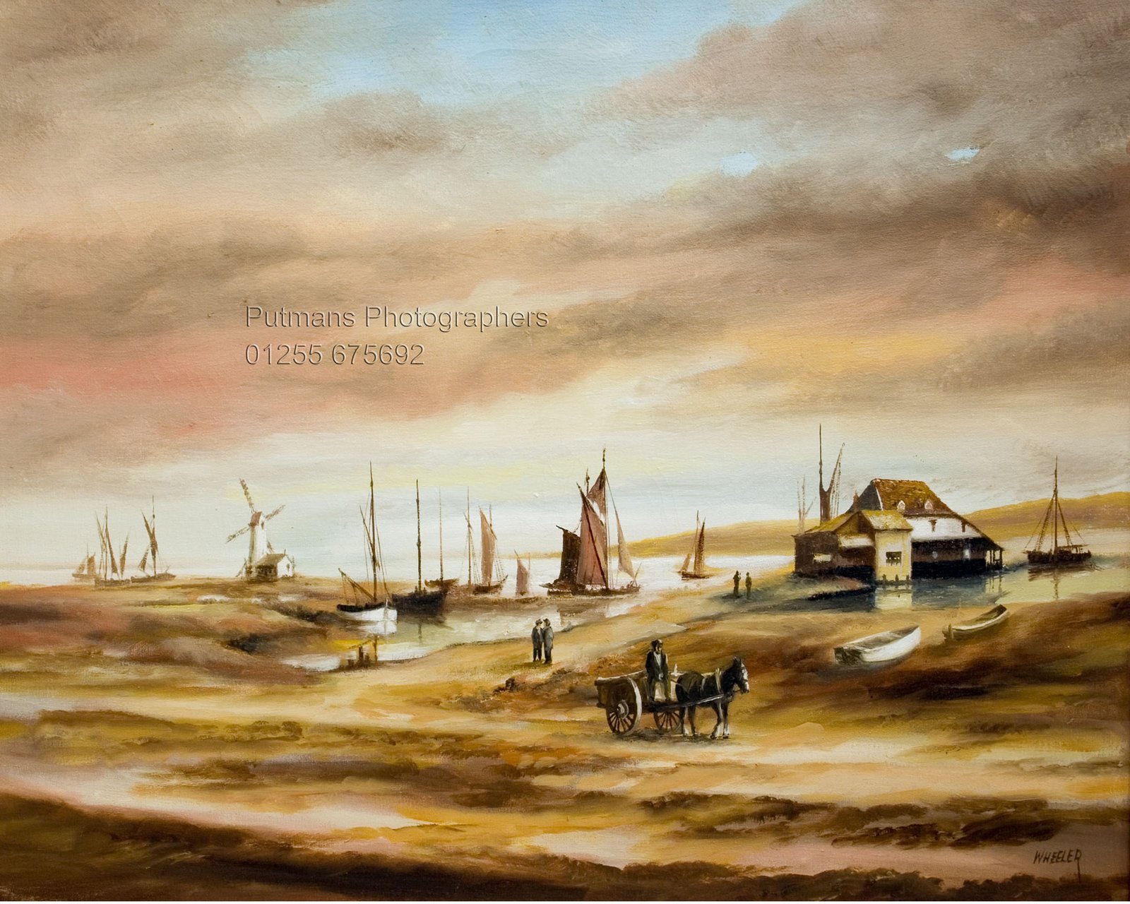 Oil painting by Wheeler