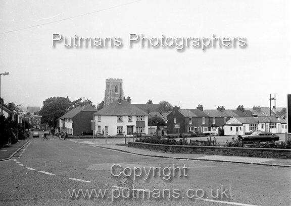 Ref 2216 Church Road from Railway Station 1984