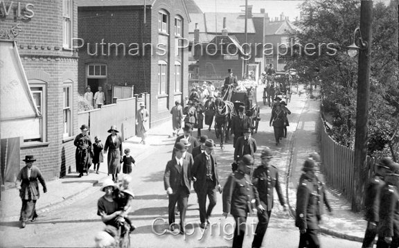 Ref 2752 Portobello Road funeral procession pre 1928