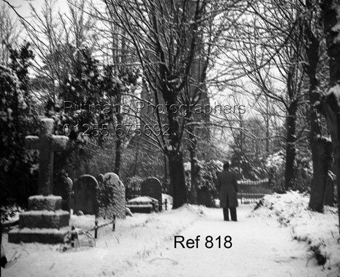 Ref 818 The old cemetery in snow