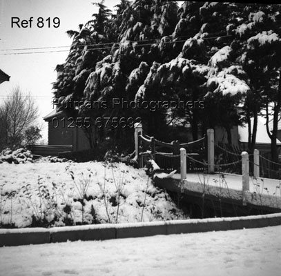 Ref 819 Mill Lane bridge to property in snow