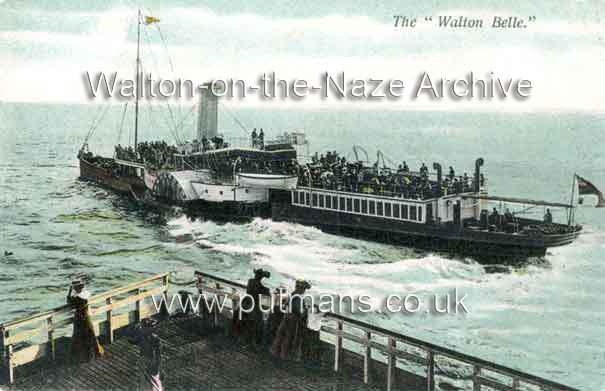 Ref 1887 The Walton Belle paddle steamer